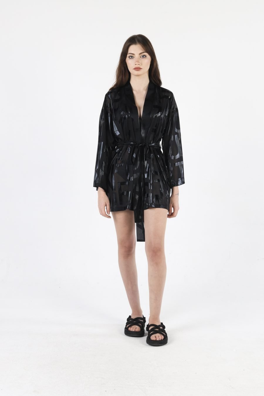 BLACK LETTER Short KİMONO - Image 7