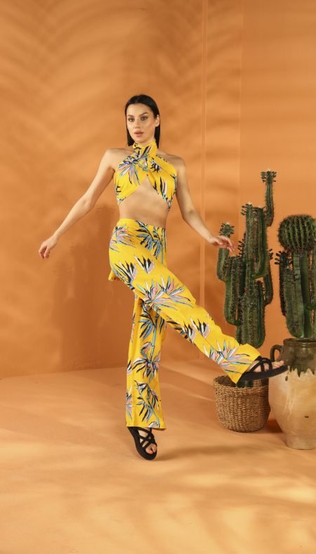 SUN BEAM Shawl Pants Set