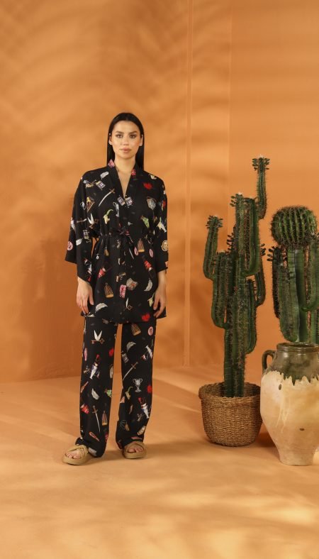 LUMPY JUMPER KİMONO Pants Set