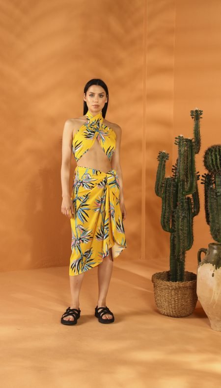 SUN BEAM Shawl PAREO Skirt Set