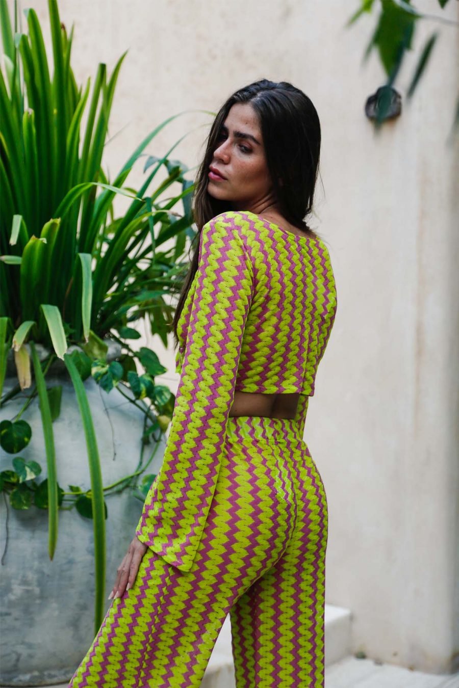Zıgzag Plaj Pants Top Set - Image 3
