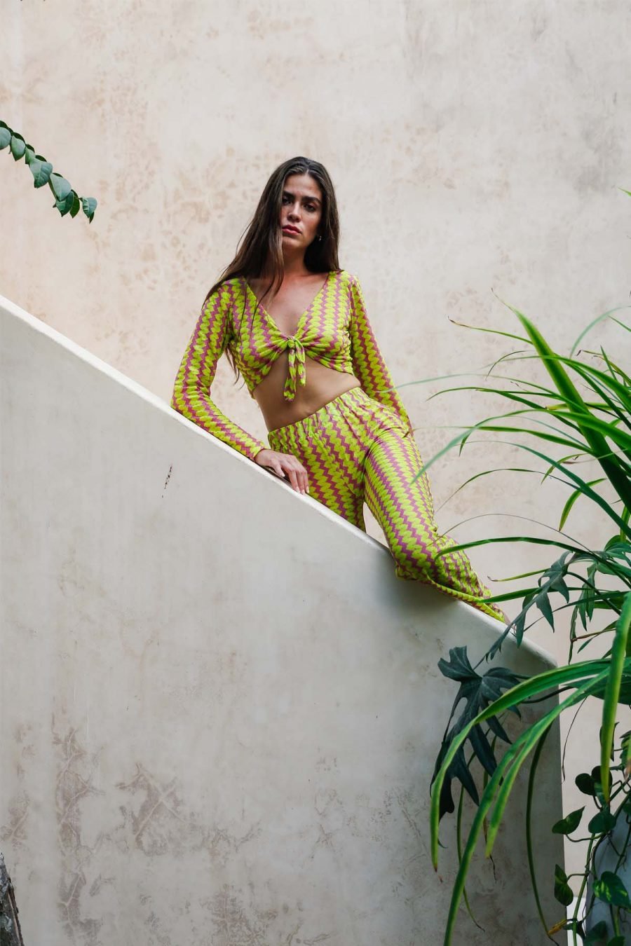 Zıgzag Plaj Pants Top Set