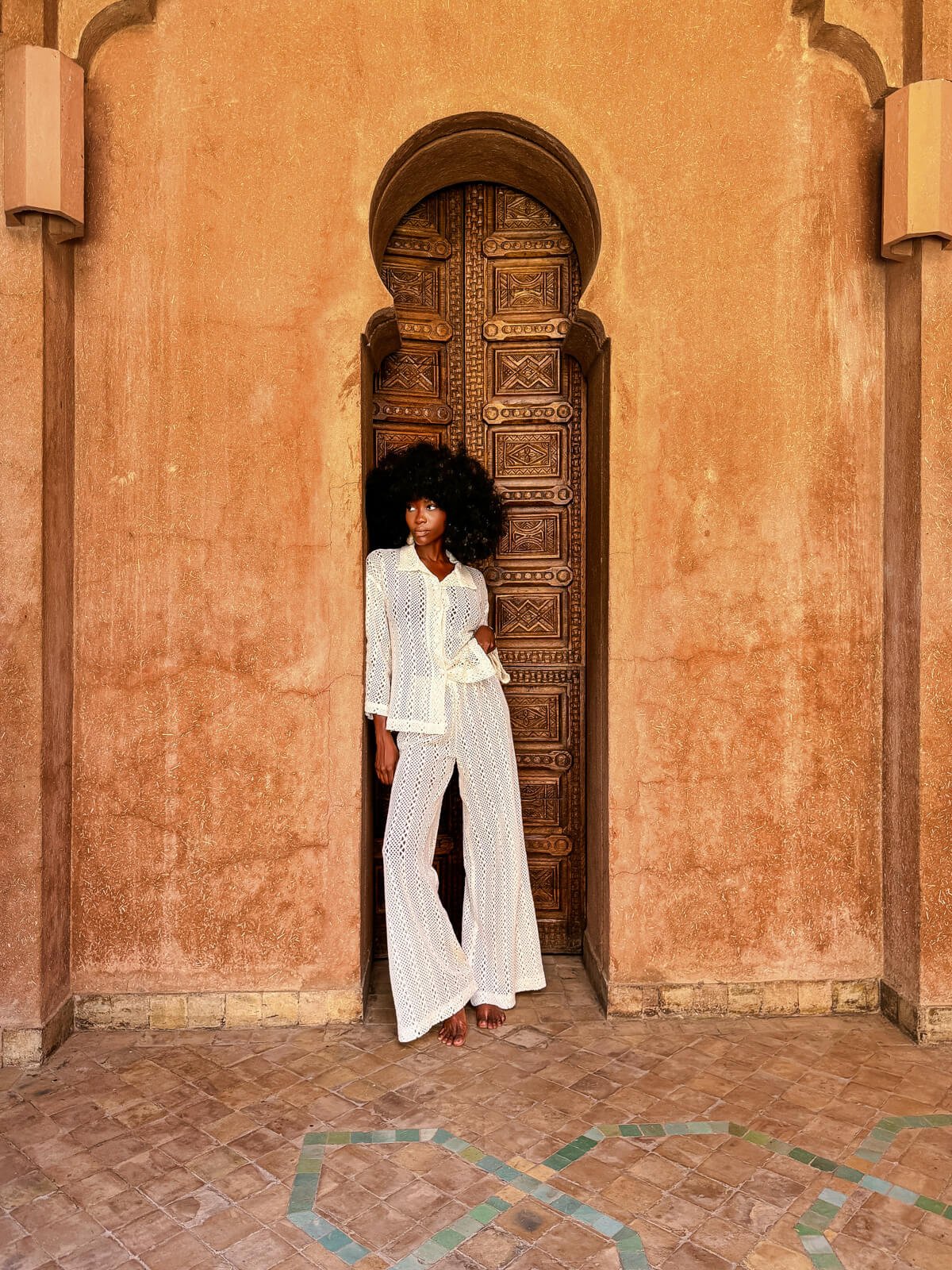 Amenjana Shirt Collar Top - Image 2