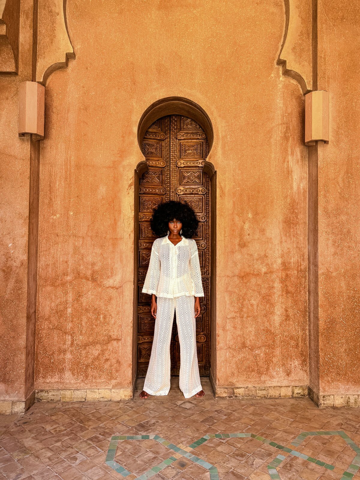 Amenjana Shirt Collar Top - Image 3