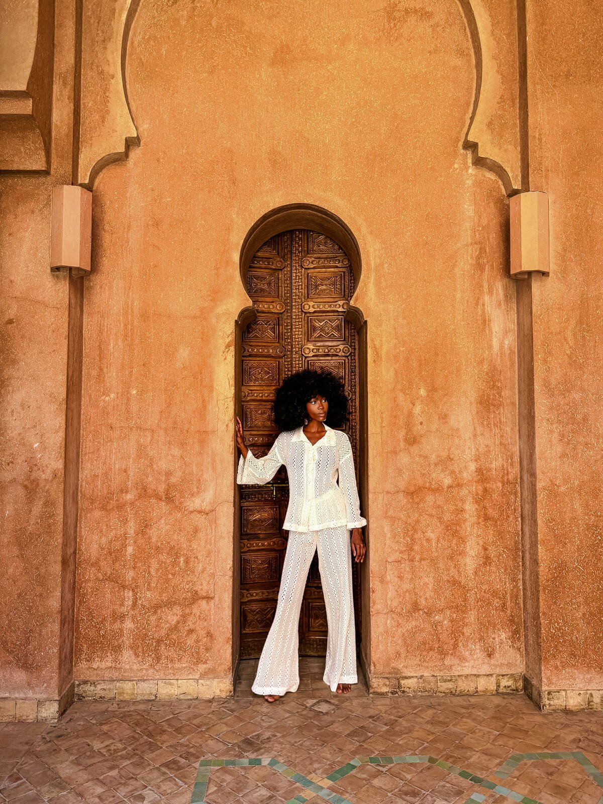 Amenjana Shirt Collar Top - Image 4