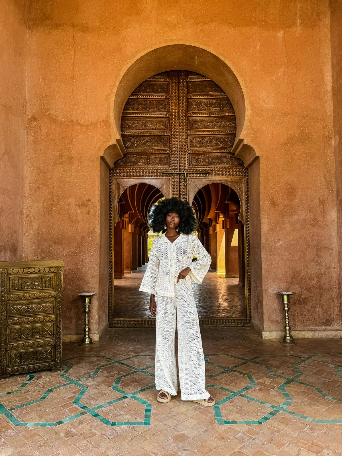 Amenjana Shirt Collar Top - Image 5