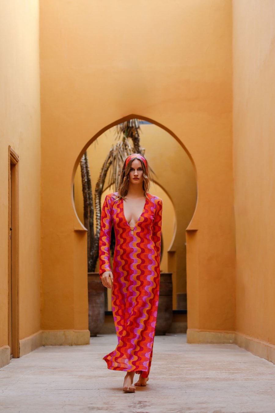 Terra Rossa Long Dress - Image 3