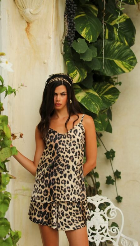 Leopard Camisol Short Set