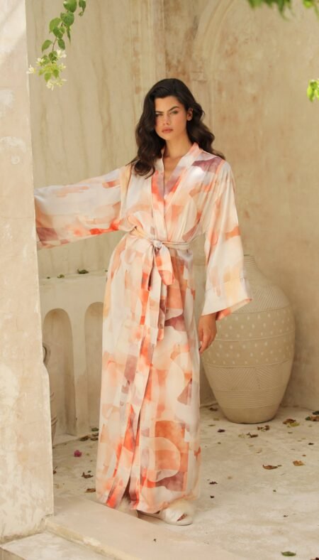 Lumiere Long Kimono Robe
