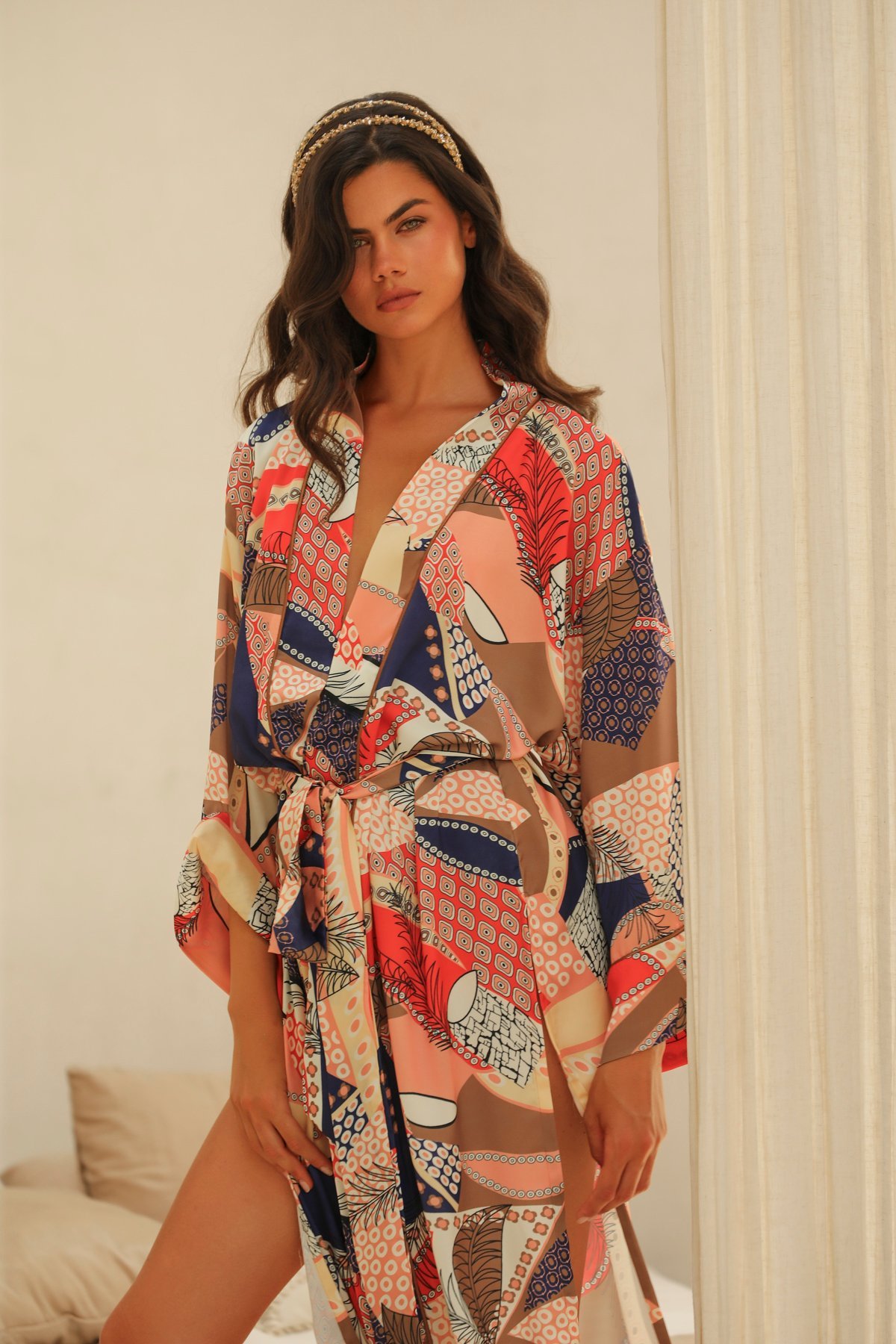 Minuit Long Kimono Robe