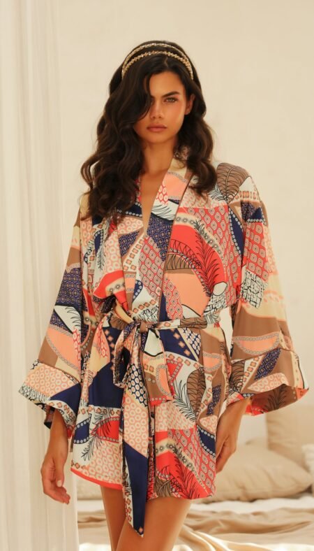 Minuit Short Kimono Robe