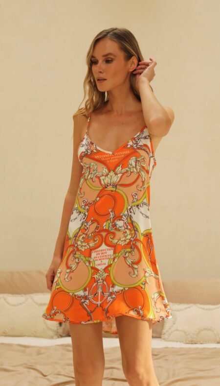 Aurelie Orange Nightdress