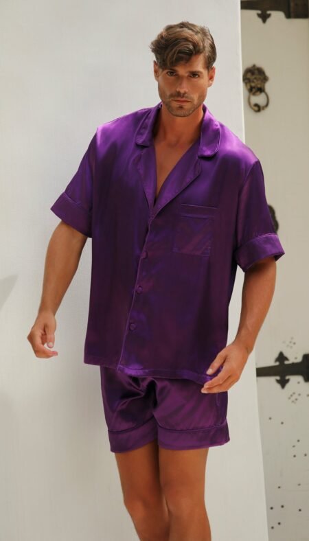 Code Violet Satin Short