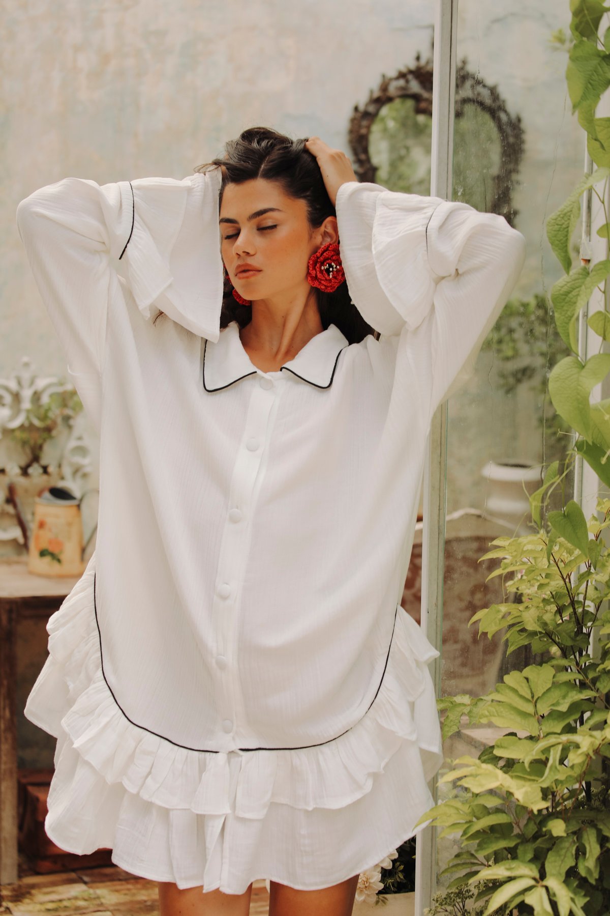 Volant Blanc Dress - Image 8