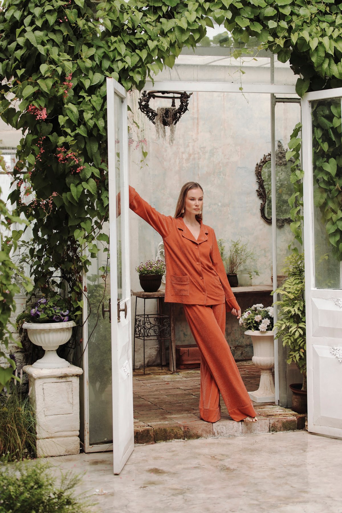 Argente Orange Pant Set - Image 4