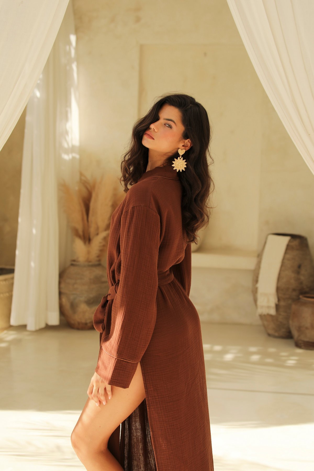 Helen Brun Long Kimono Robe - Image 5