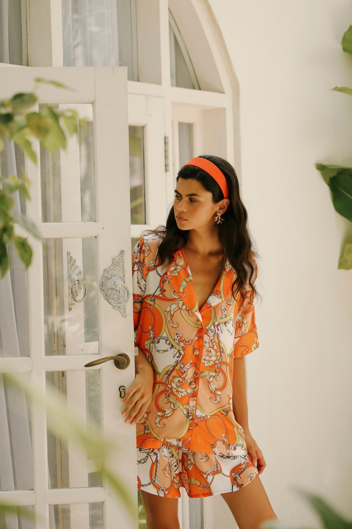 Aurelie Orange Short Set - Image 6