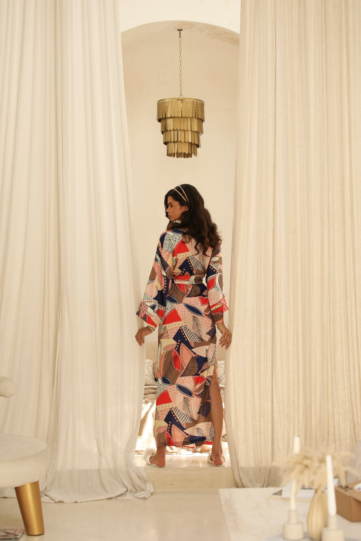 Minuit Long Kimono Robe - Image 6