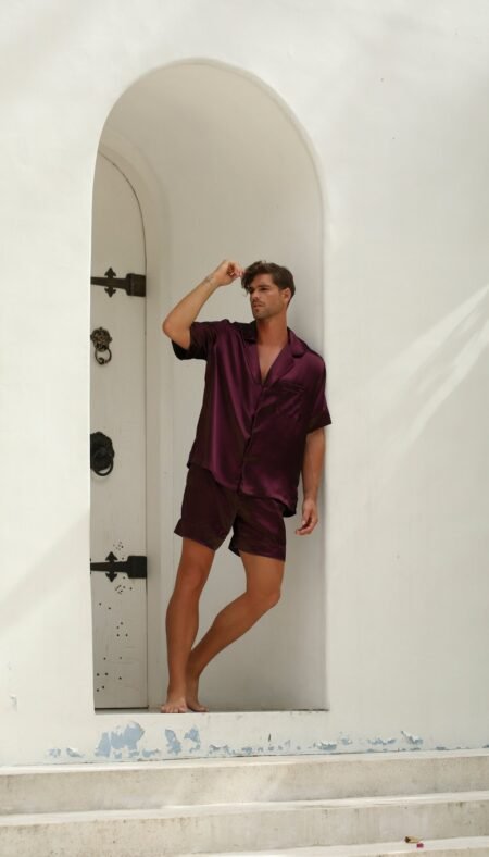 Code Burgundy Short Set